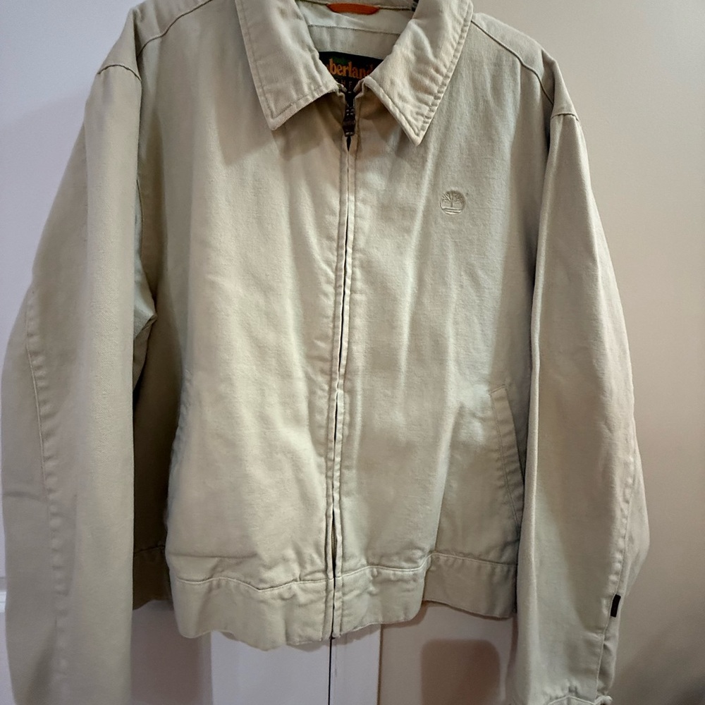 Timberland Men's Beige Weathergear Jacket- Worn Once!